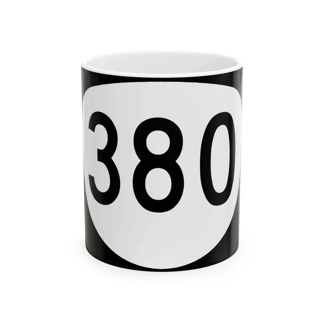 OR 380 (Oregon) (Road Sign) White Coffee Mug 11oz - Go Mug Yourself