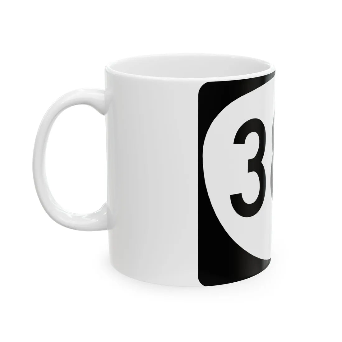 OR 380 (Oregon) (Road Sign) White Coffee Mug - Go Mug Yourself