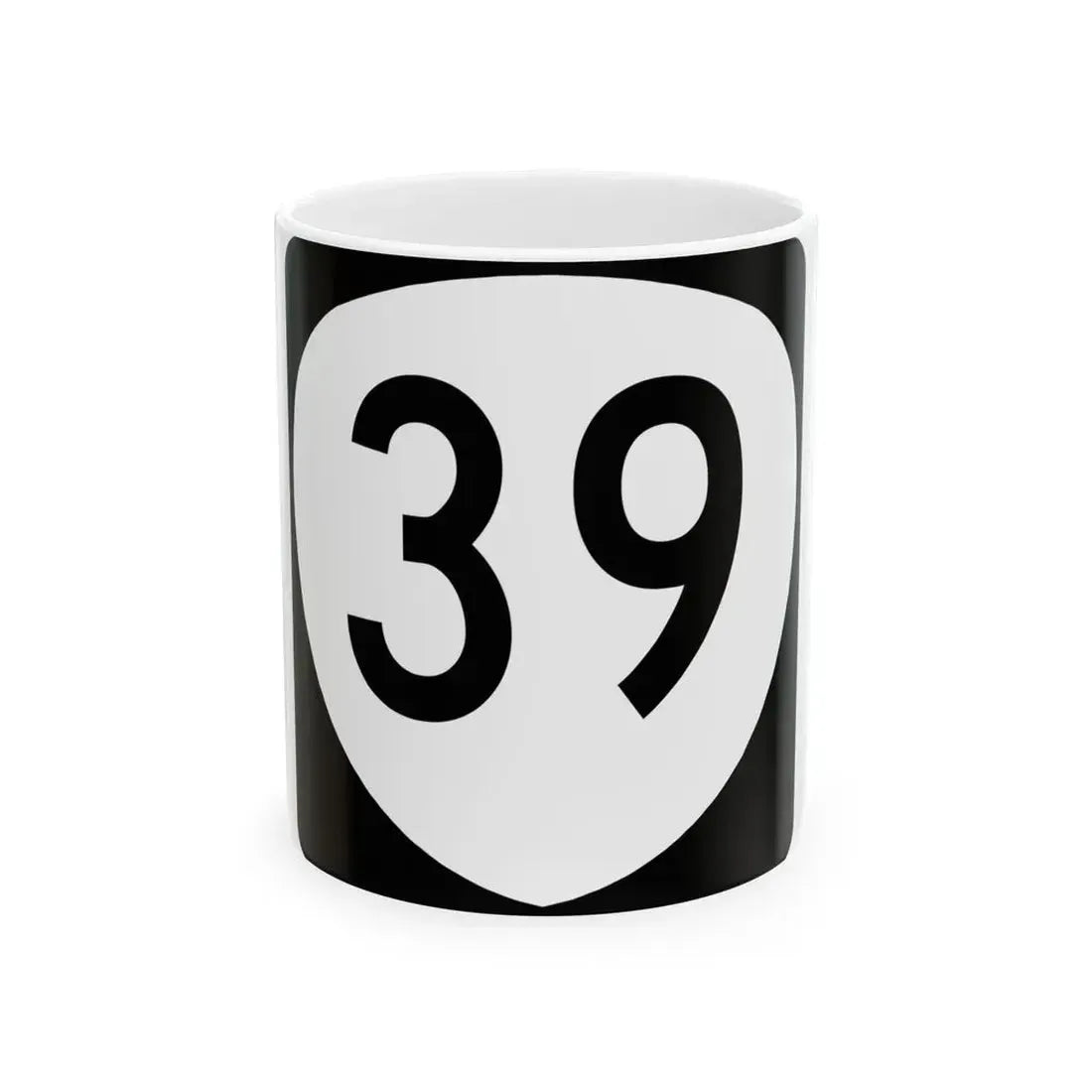 OR 39 (Oregon) (Road Sign) White Coffee Mug 11oz - Go Mug Yourself