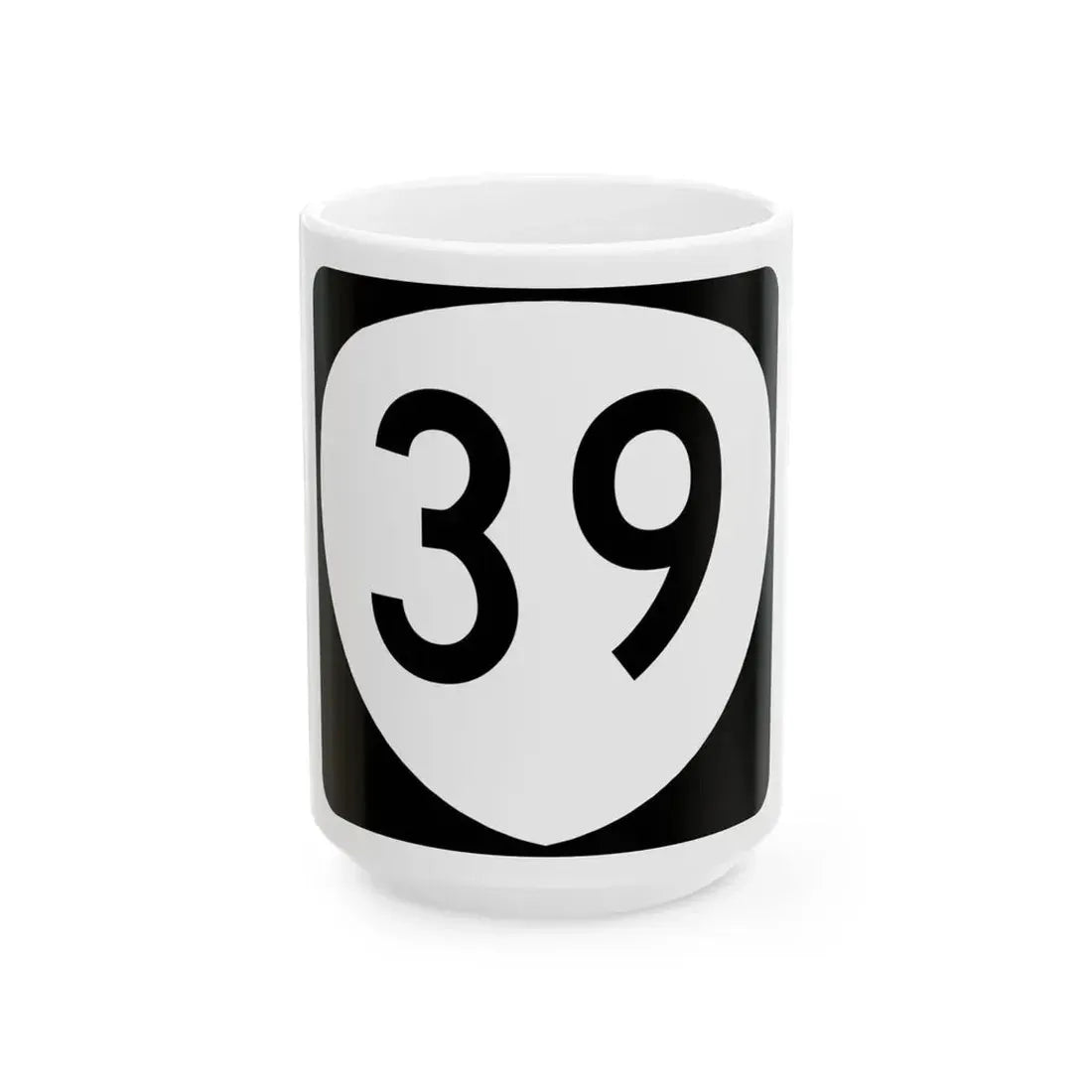 OR 39 (Oregon) (Road Sign) White Coffee Mug 15oz - Go Mug Yourself