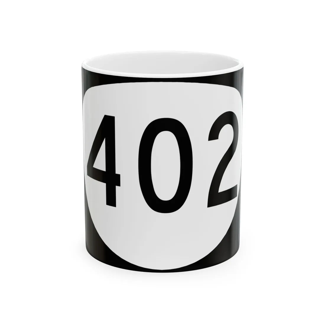 OR 402 (Oregon) (Road Sign) White Coffee Mug 11oz - Go Mug Yourself