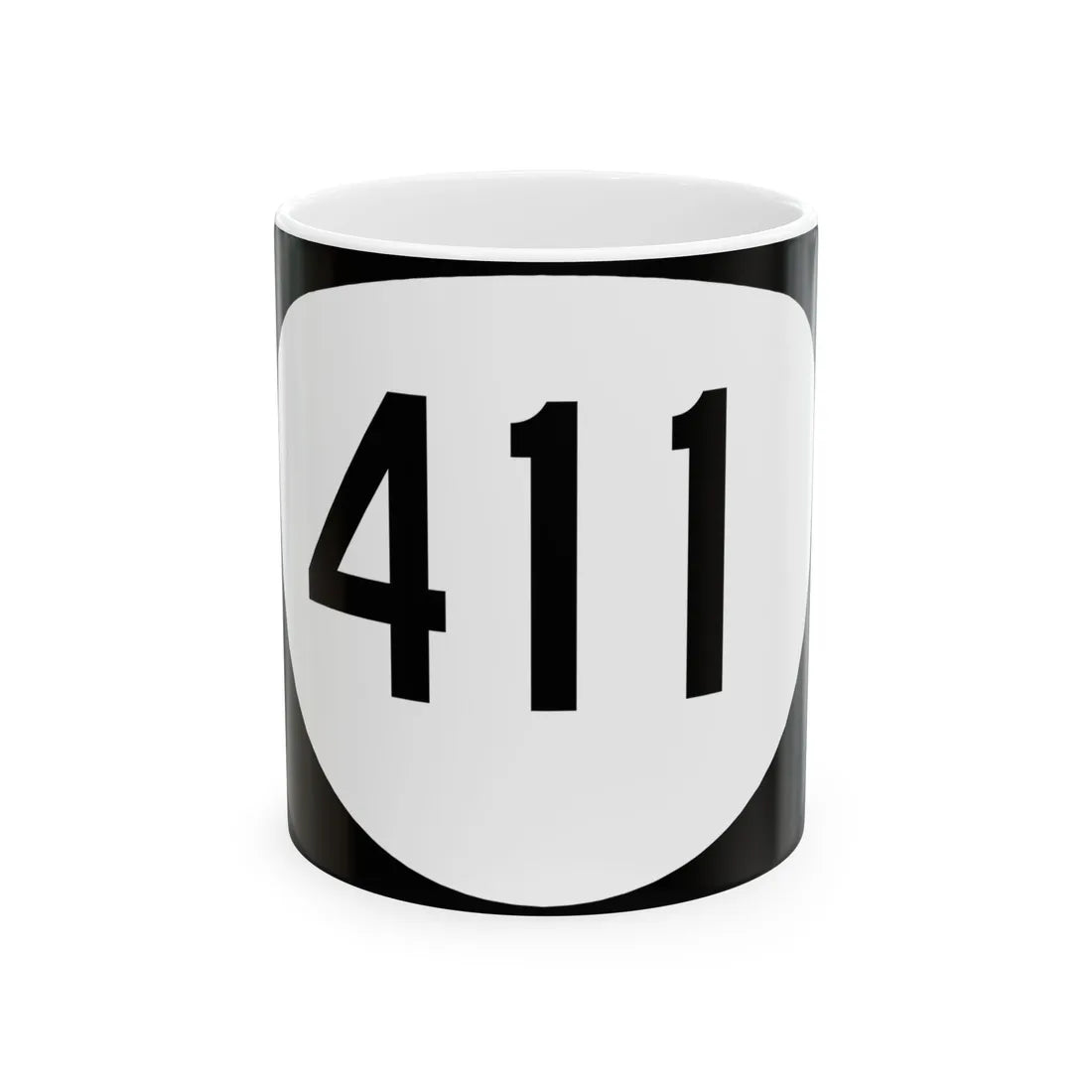 OR 411 (Oregon) (Road Sign) White Coffee Mug 11oz - Go Mug Yourself