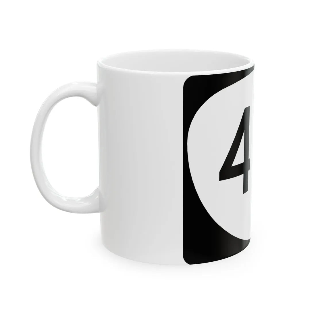 OR 411 (Oregon) (Road Sign) White Coffee Mug - Go Mug Yourself