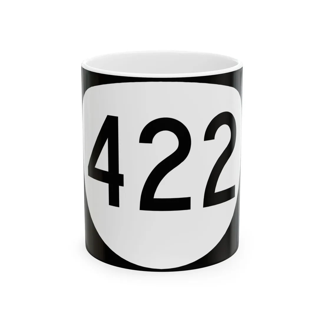 OR 422 (Oregon) (Road Sign) White Coffee Mug 11oz - Go Mug Yourself