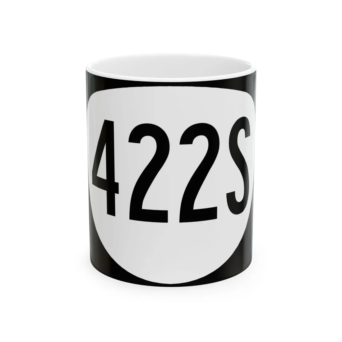 OR 422S (Oregon) (Road Sign) White Coffee Mug 11oz - Go Mug Yourself