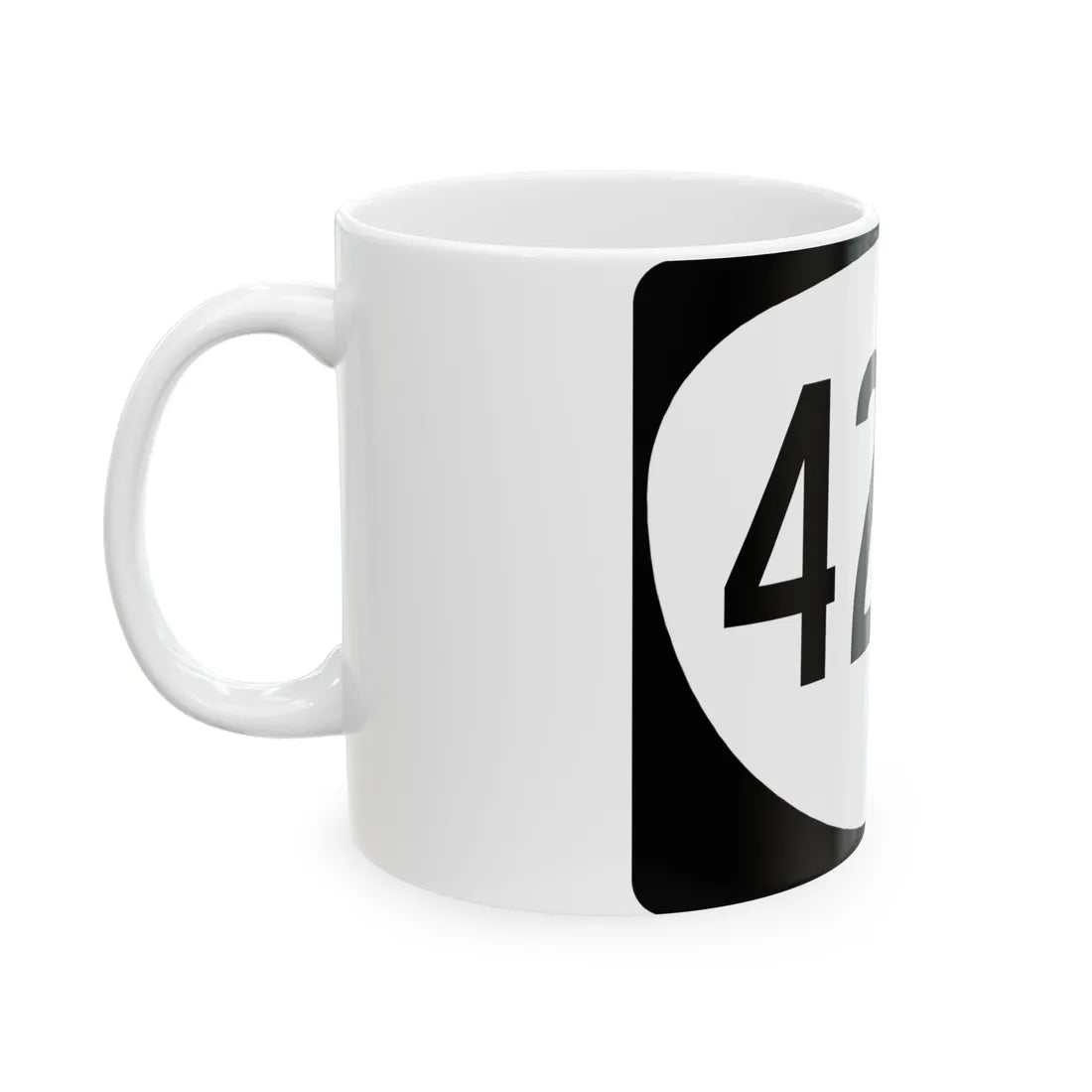 OR 422S (Oregon) (Road Sign) White Coffee Mug - Go Mug Yourself