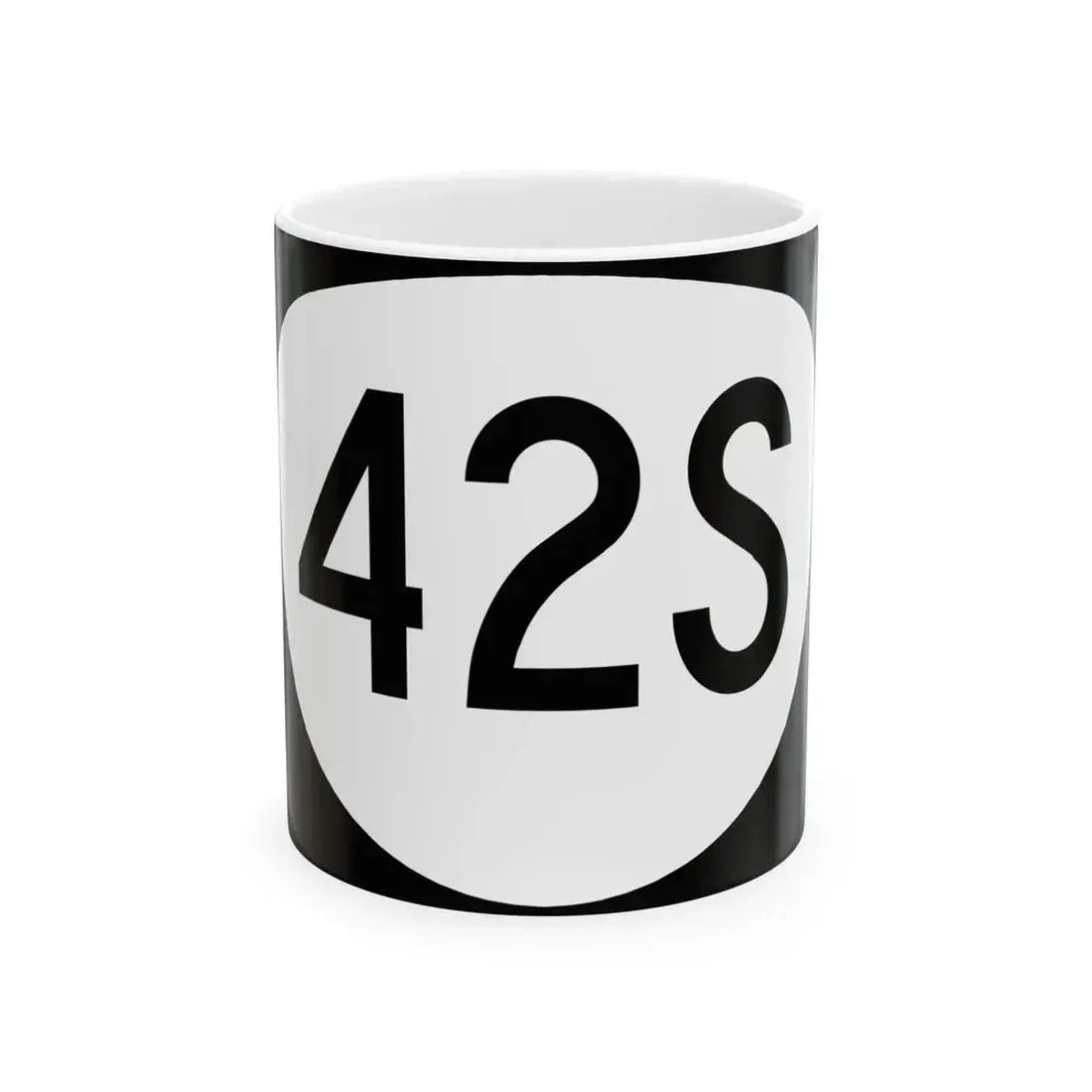 OR 42S (Oregon) (Road Sign) White Coffee Mug 11oz - Go Mug Yourself