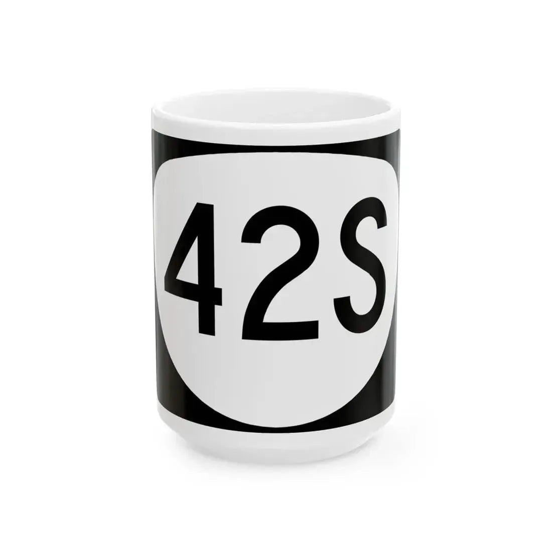 OR 42S (Oregon) (Road Sign) White Coffee Mug 15oz - Go Mug Yourself