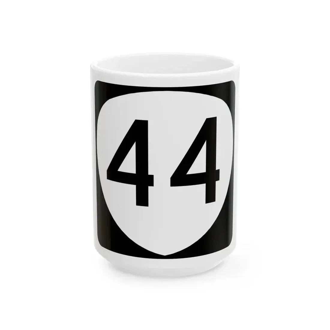 OR 44 (Oregon) (Road Sign) White Coffee Mug 15oz - Go Mug Yourself