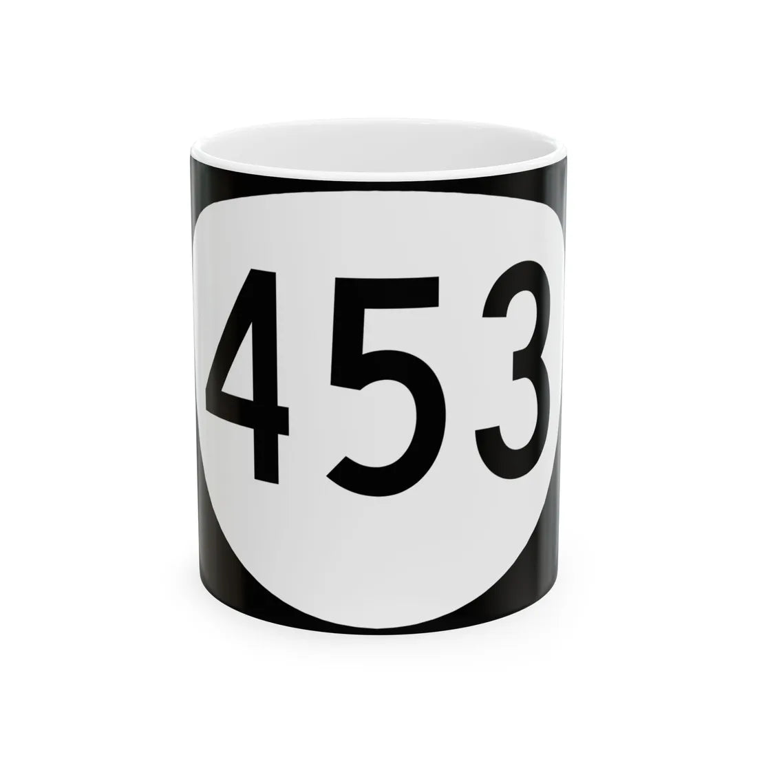 OR 453 (Oregon) (Road Sign) White Coffee Mug 11oz - Go Mug Yourself