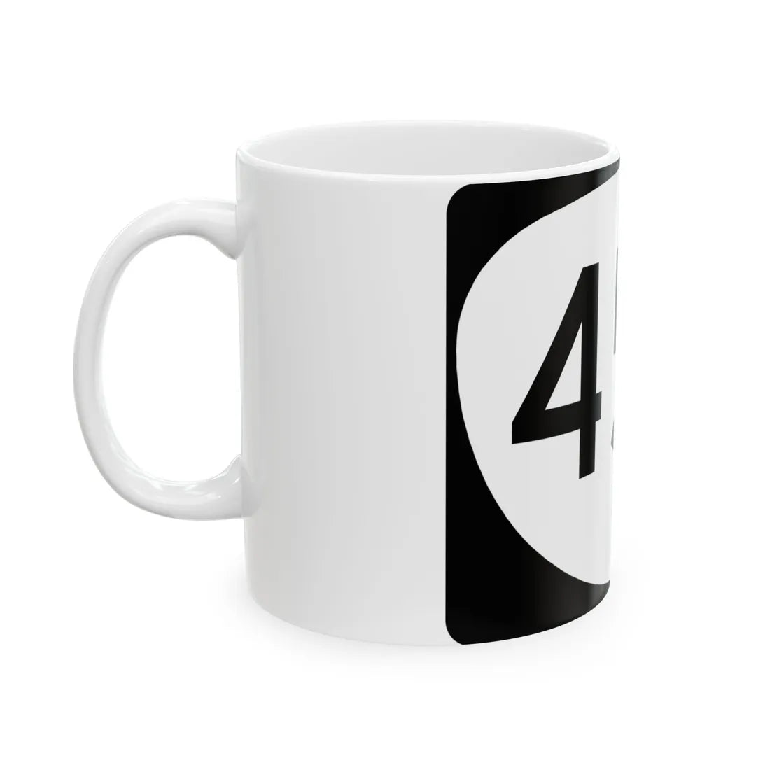 OR 454 (Oregon) (Road Sign) White Coffee Mug - Go Mug Yourself