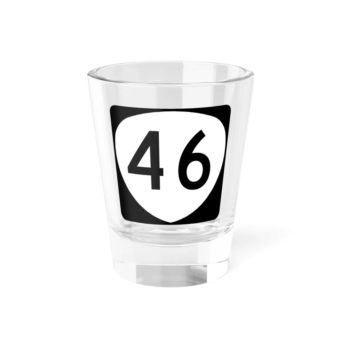 OR 46 (Oregon) (Road Sign) Shot Glass 1.5oz - Go Mug Yourself