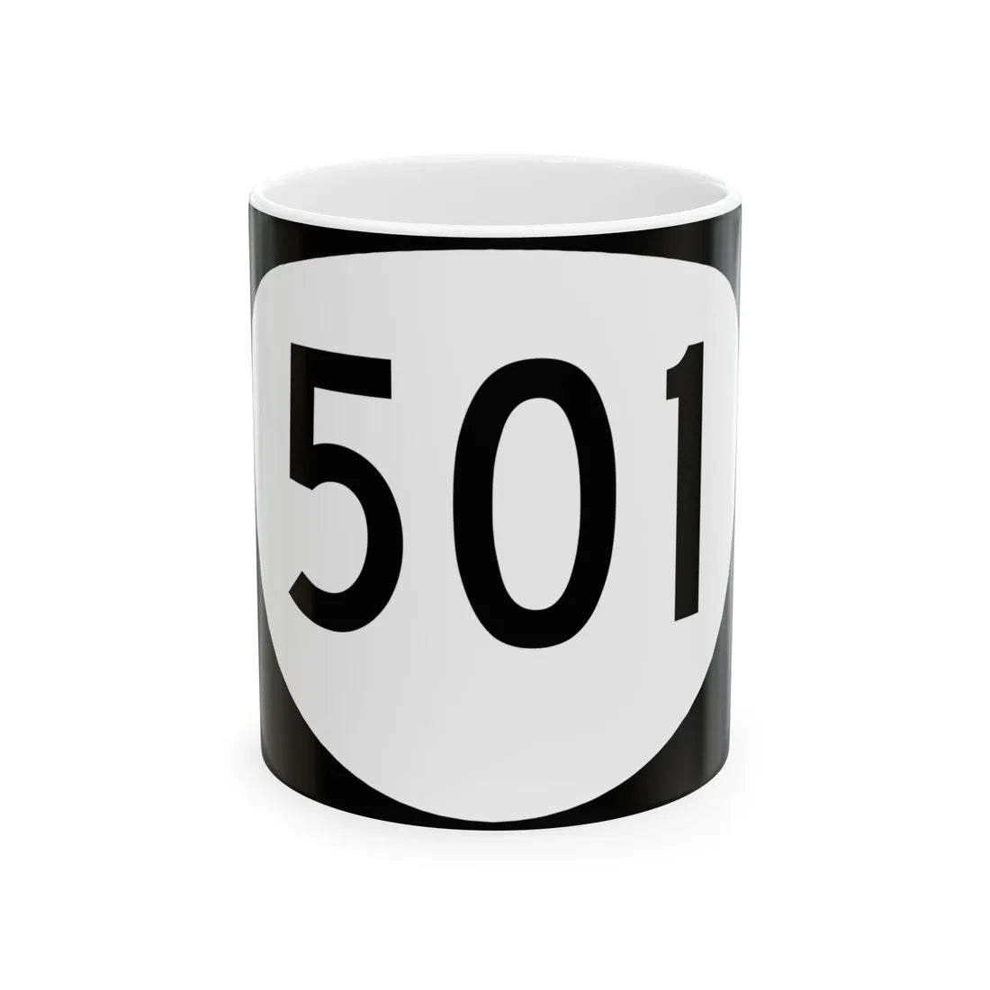 OR 501 (Oregon) (Road Sign) White Coffee Mug 11oz - Go Mug Yourself