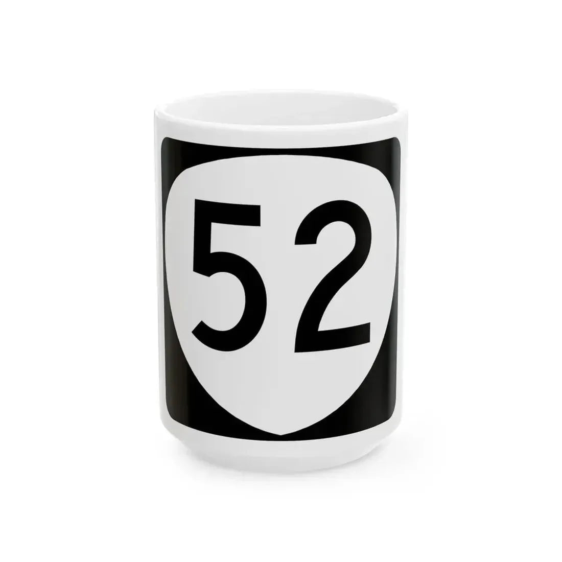 OR 52 (Oregon) (Road Sign) White Coffee Mug 15oz - Go Mug Yourself