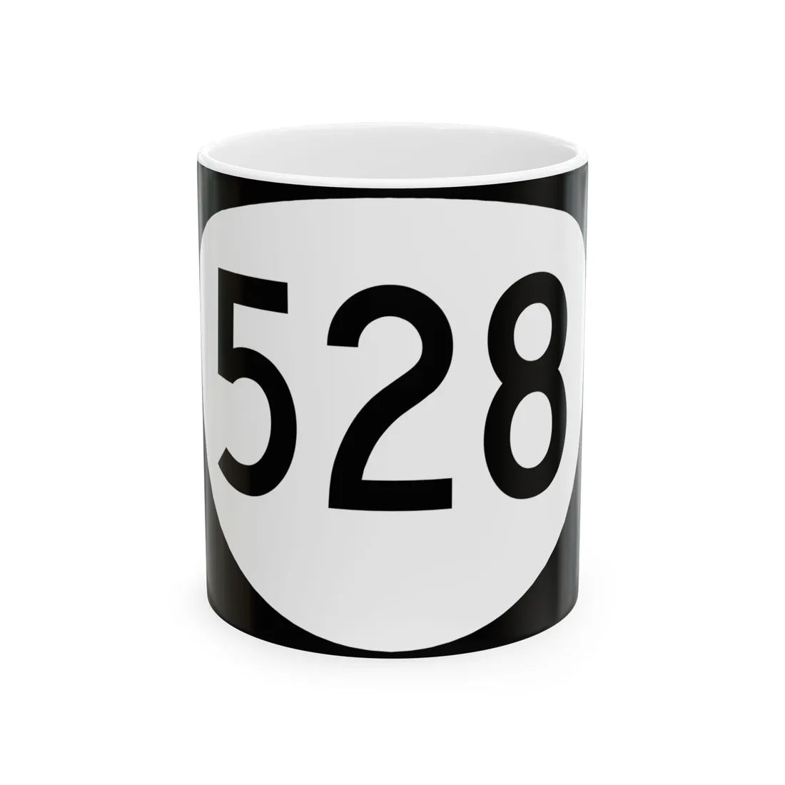 OR 528 (Oregon) (Road Sign) White Coffee Mug 11oz - Go Mug Yourself