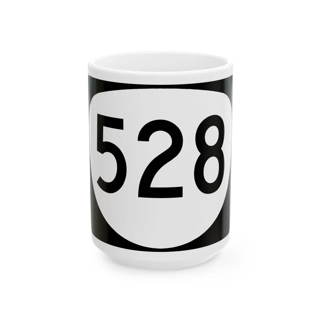 OR 528 (Oregon) (Road Sign) White Coffee Mug 15oz - Go Mug Yourself
