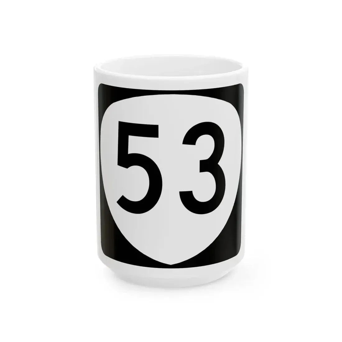 OR 53 (Oregon) (Road Sign) White Coffee Mug 15oz - Go Mug Yourself