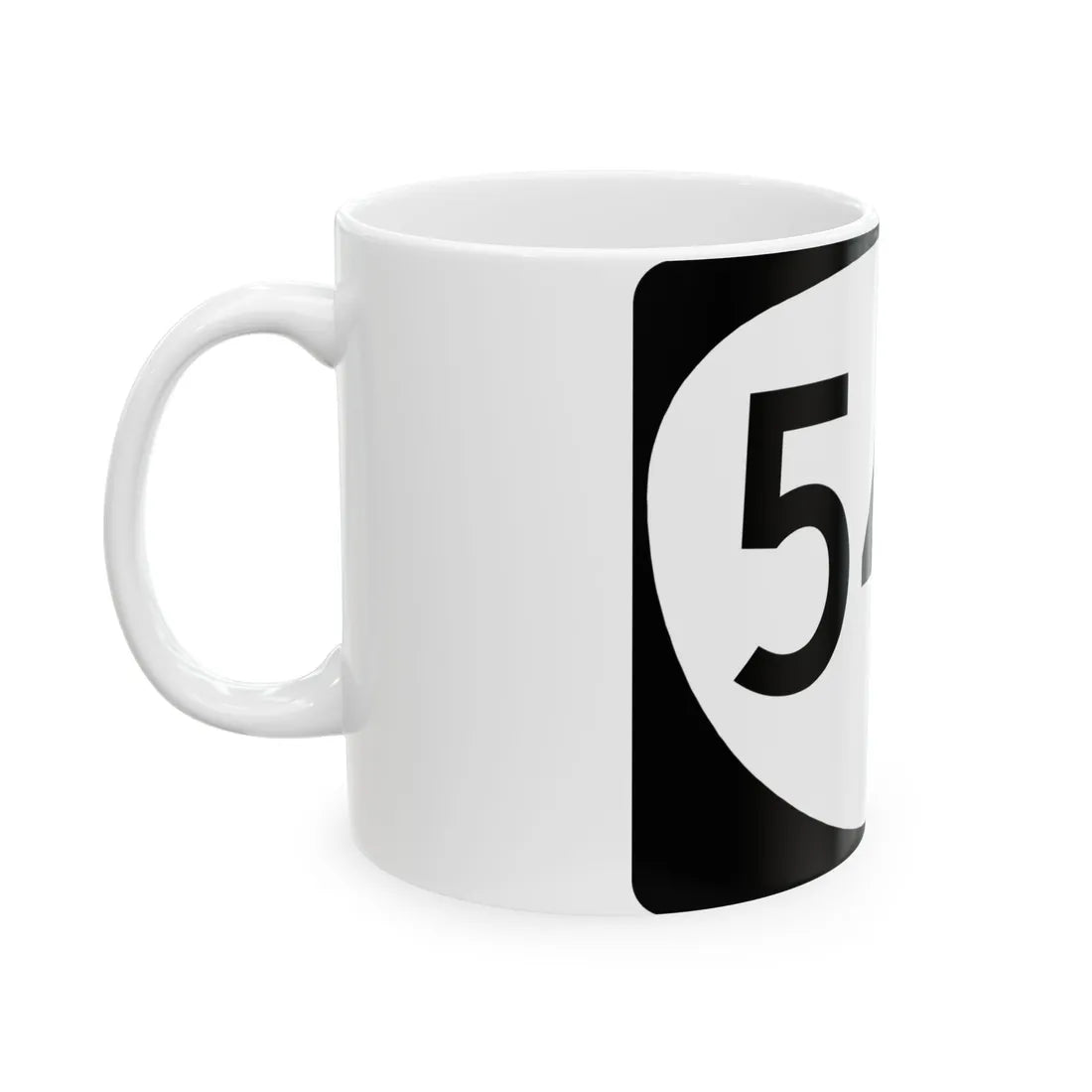 OR 542 (Oregon) (Road Sign) White Coffee Mug - Go Mug Yourself