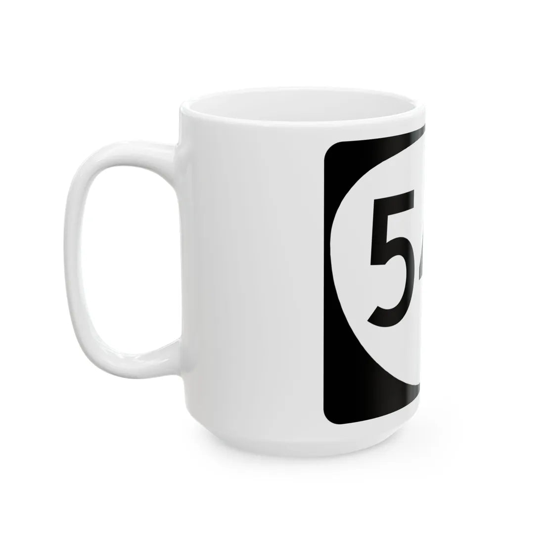 OR 542 (Oregon) (Road Sign) White Coffee Mug - Go Mug Yourself