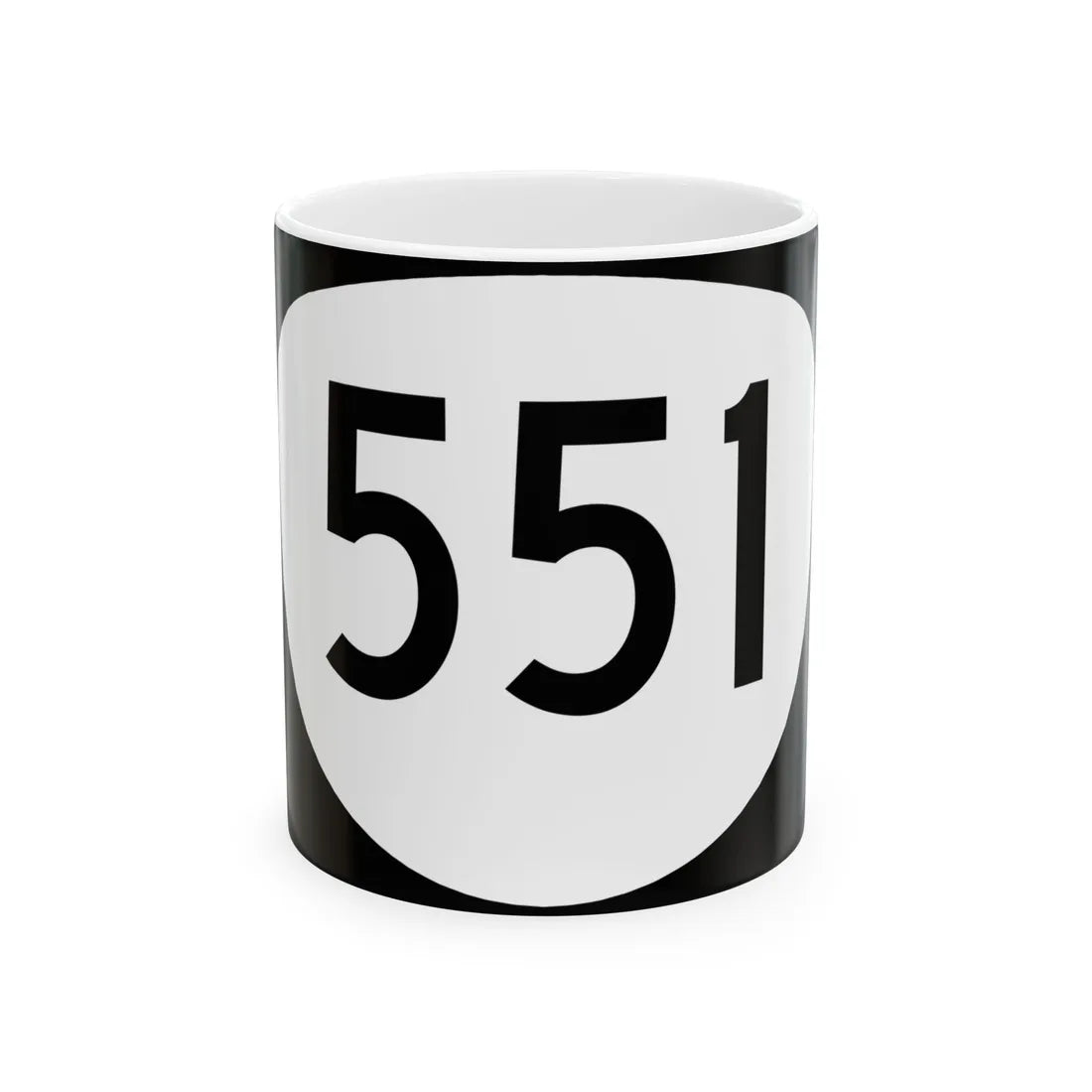 OR 551 (Oregon) (Road Sign) White Coffee Mug 11oz - Go Mug Yourself