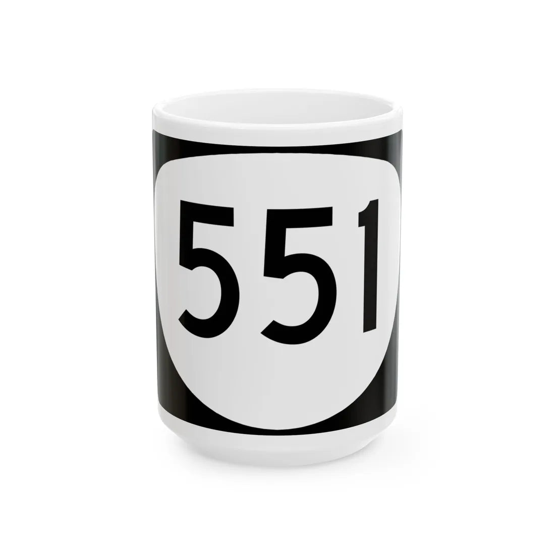 OR 551 (Oregon) (Road Sign) White Coffee Mug 15oz - Go Mug Yourself