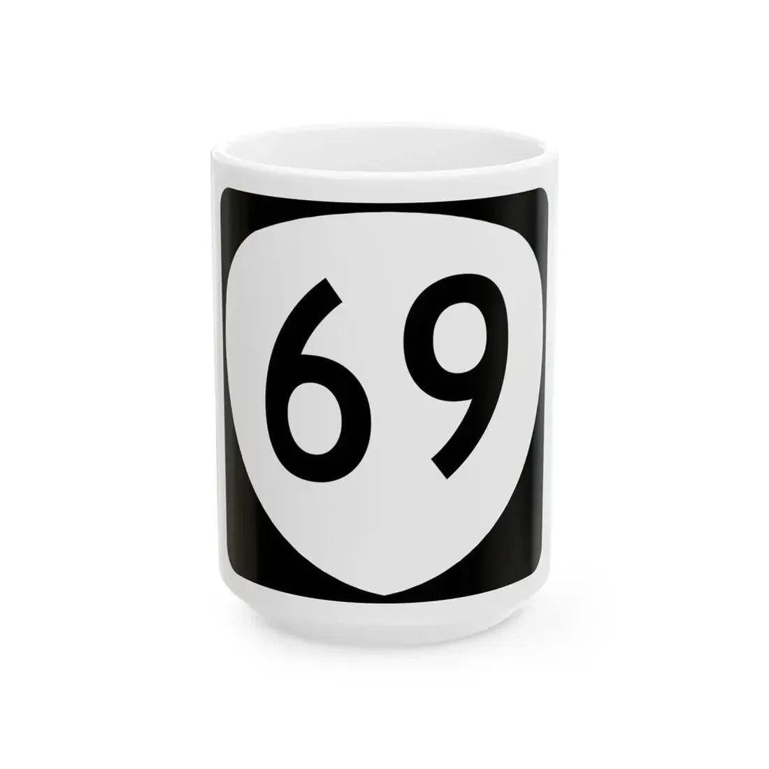 OR 69 (Oregon) (Road Sign) White Coffee Mug 15oz - Go Mug Yourself