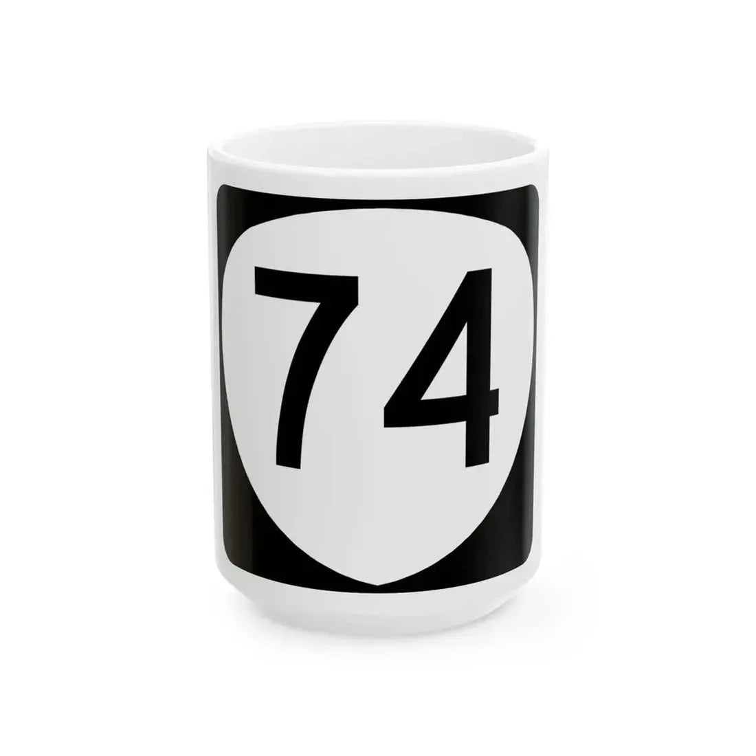OR 74 (Oregon) (Road Sign) White Coffee Mug 15oz - Go Mug Yourself