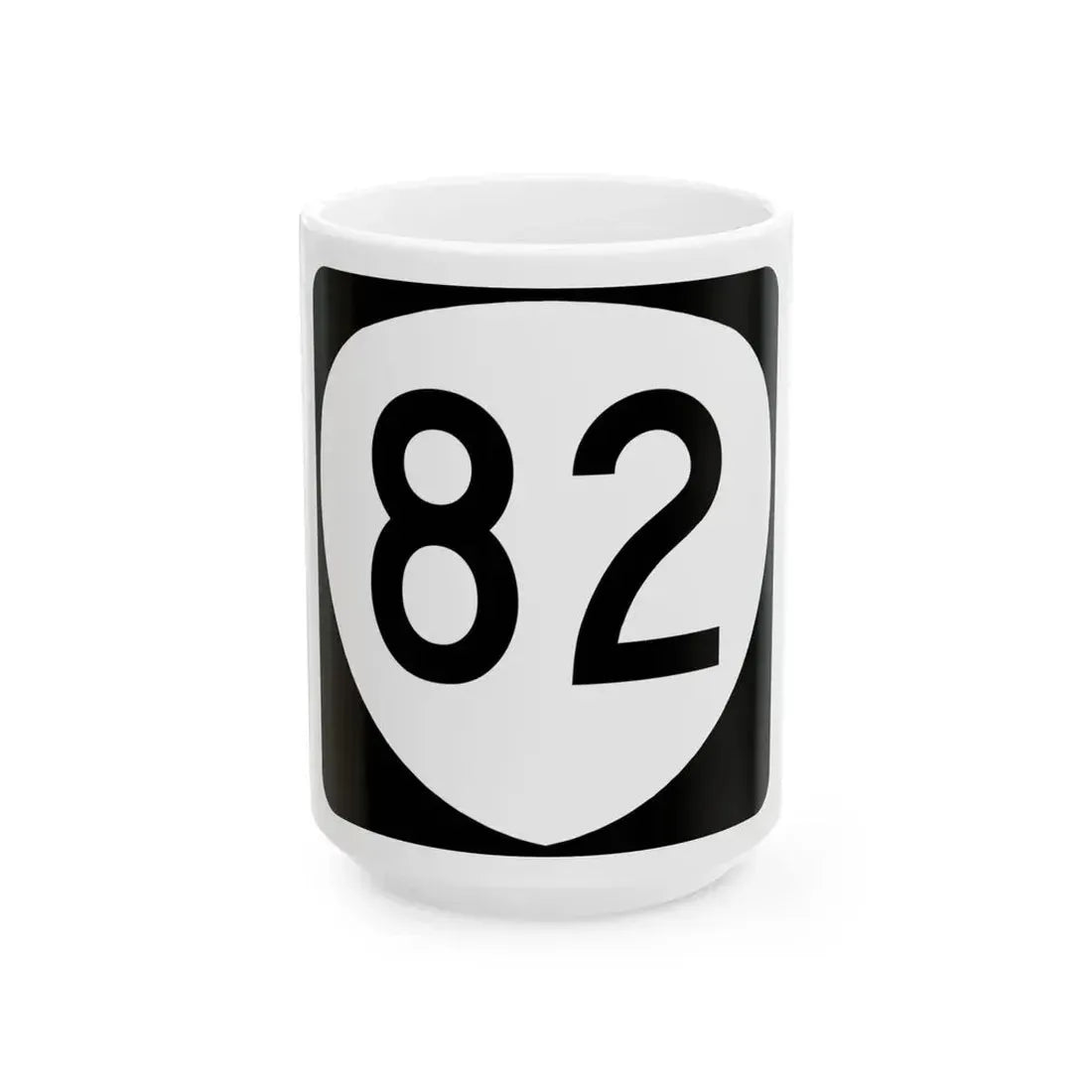 OR 82 (Oregon) (Road Sign) White Coffee Mug 15oz - Go Mug Yourself