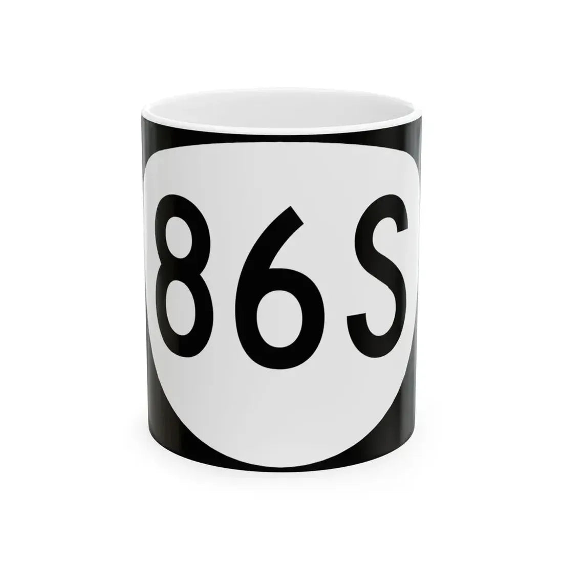 OR 86S (Oregon) (Road Sign) White Coffee Mug 11oz - Go Mug Yourself
