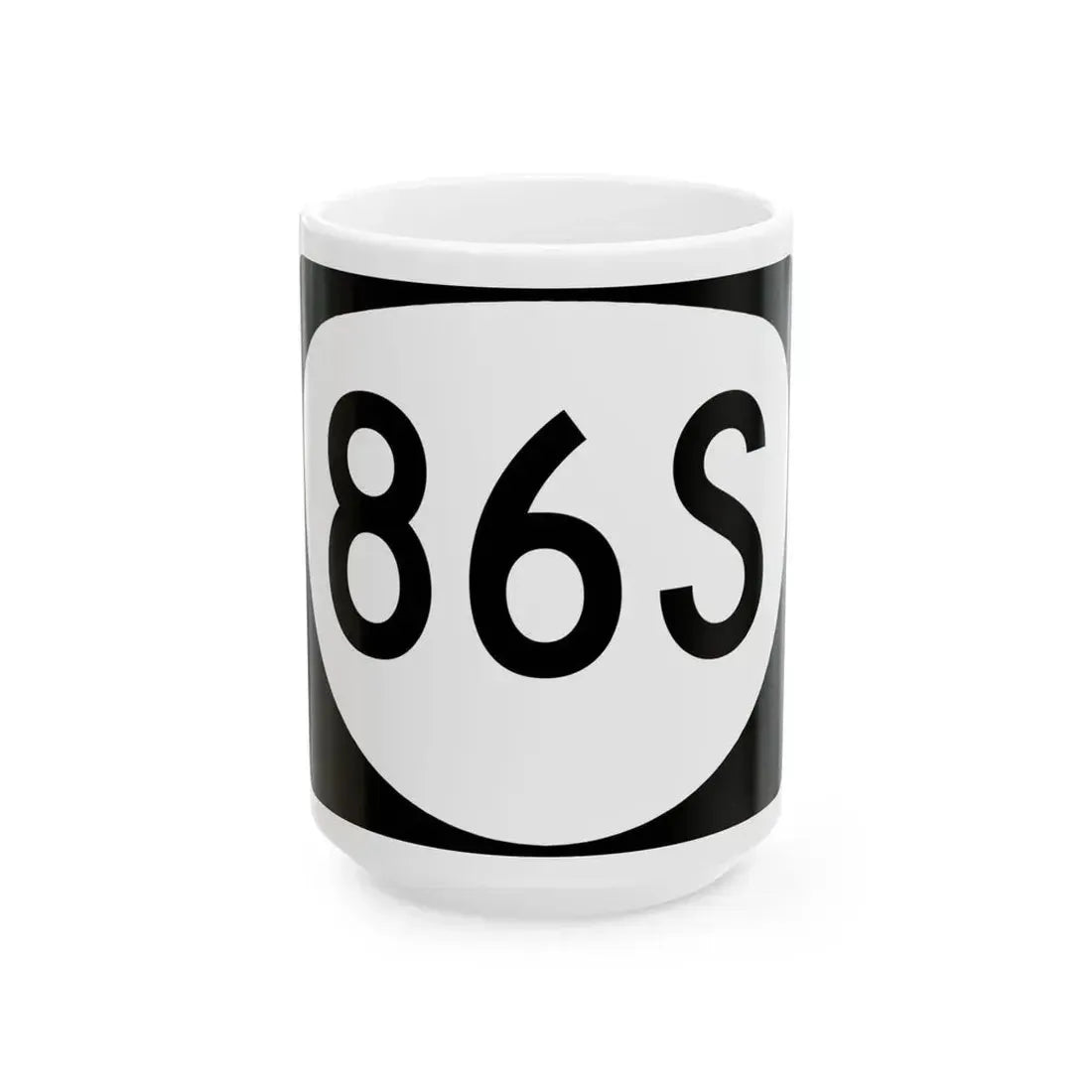 OR 86S (Oregon) (Road Sign) White Coffee Mug 15oz - Go Mug Yourself