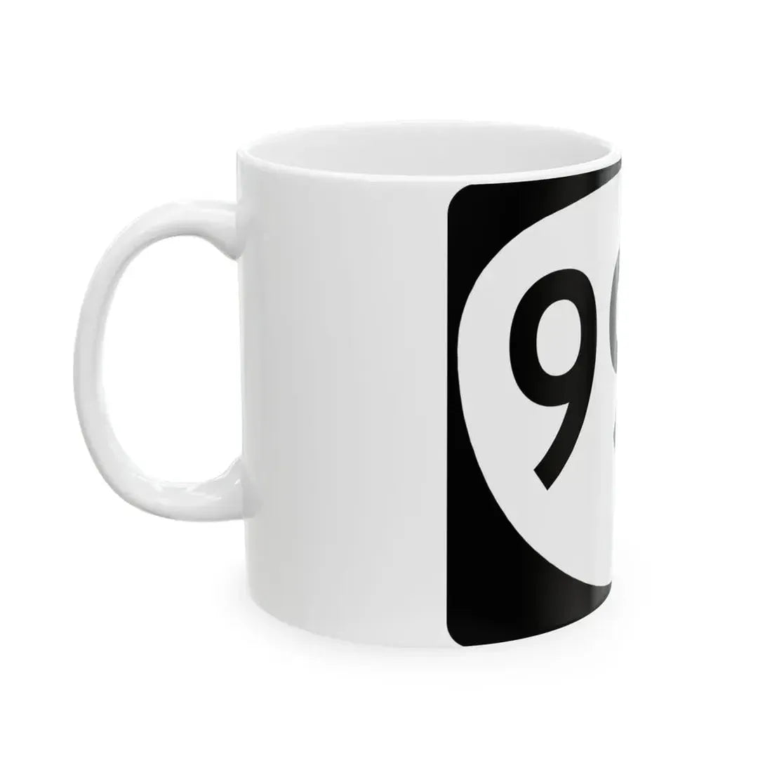 OR 99W (Oregon) (Road Sign) White Coffee Mug - Go Mug Yourself