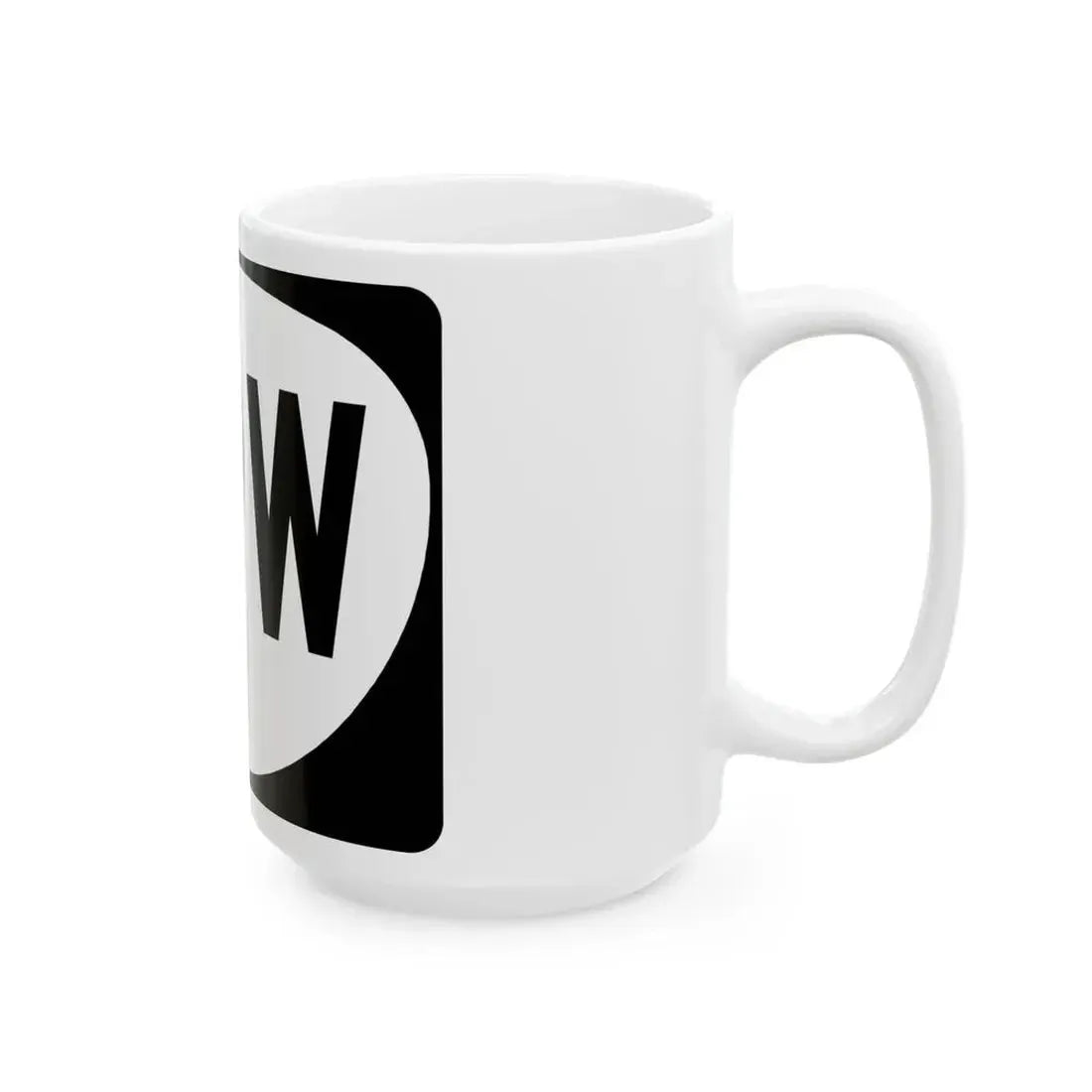 OR 99W (Oregon) (Road Sign) White Coffee Mug - Go Mug Yourself