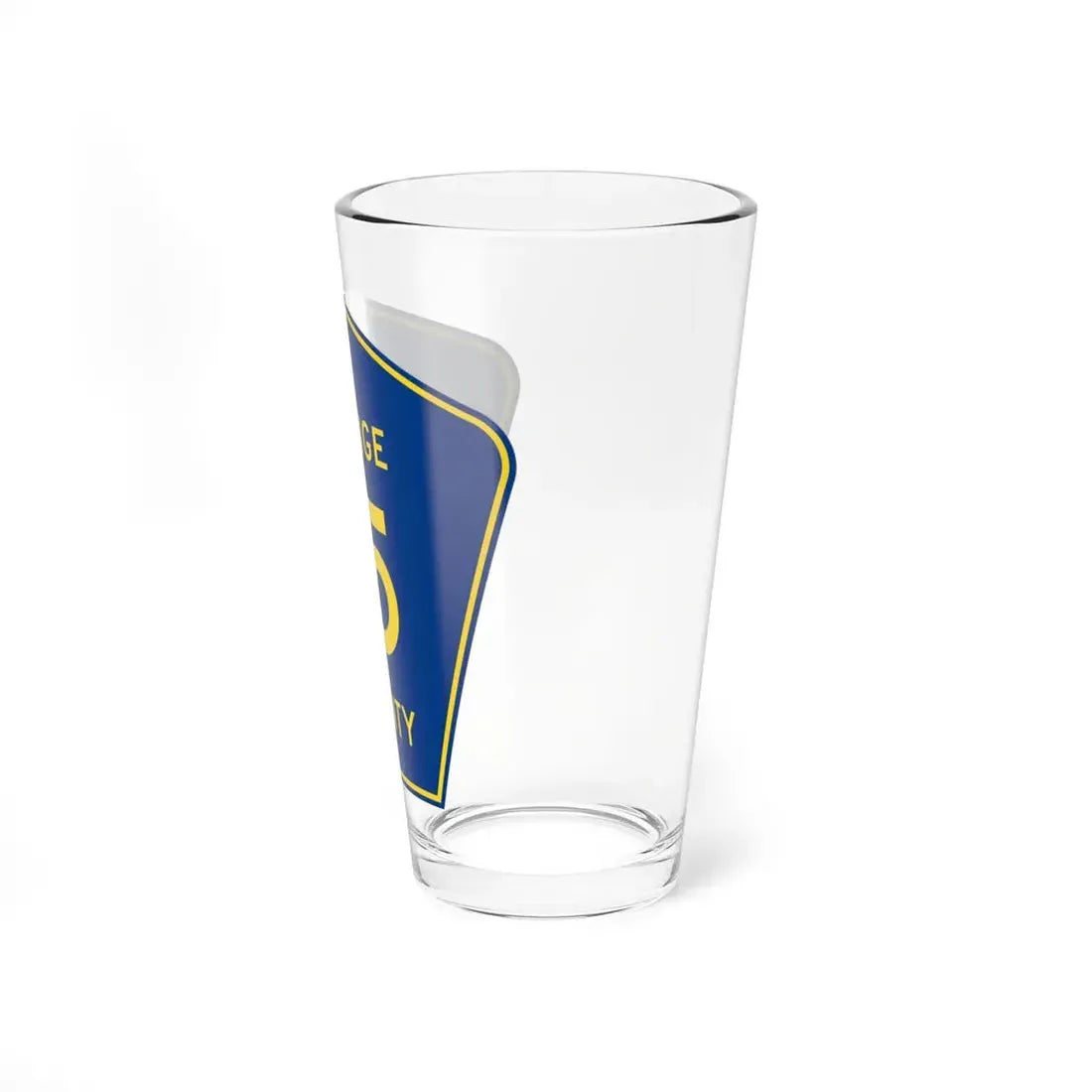 Orange County 15 (Florida) (Road Sign) Pint Glss 16oz - Go Mug Yourself