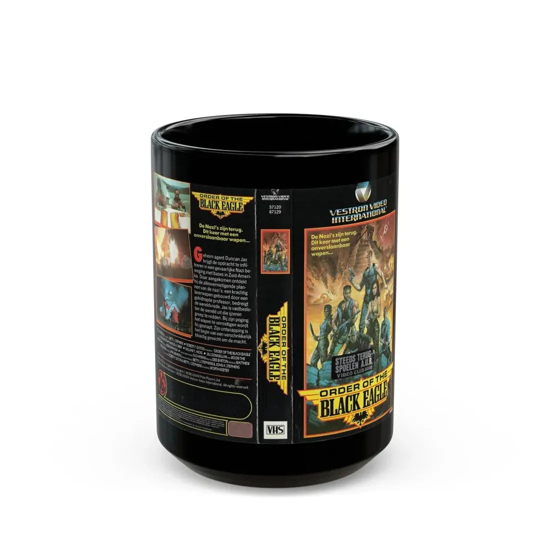 ORDER OF THE BLACK EAGLE (VHS COVER) - Black Coffee Mug 15oz - Go Mug Yourself