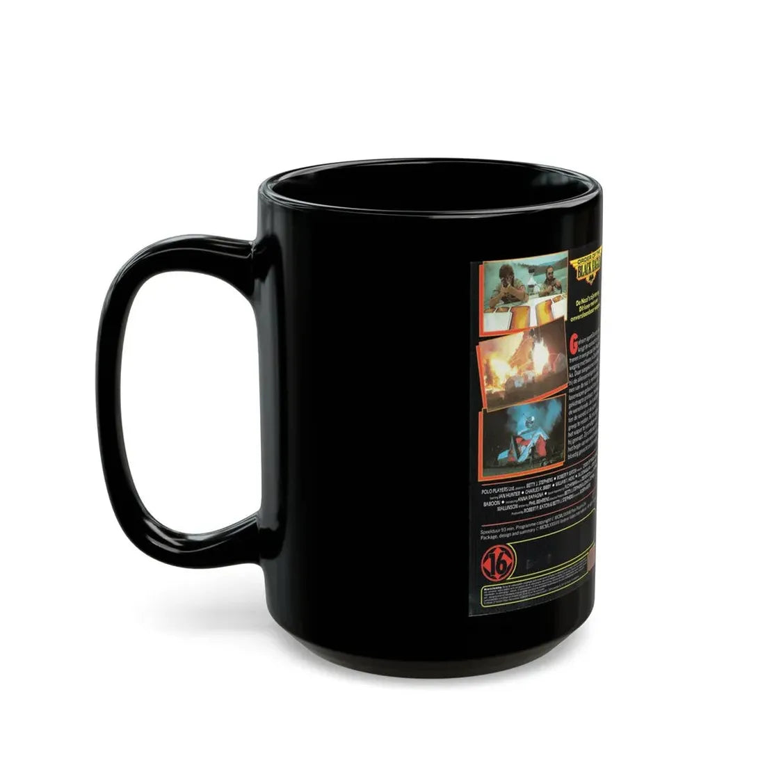 ORDER OF THE BLACK EAGLE (VHS COVER) - Black Coffee Mug - Go Mug Yourself