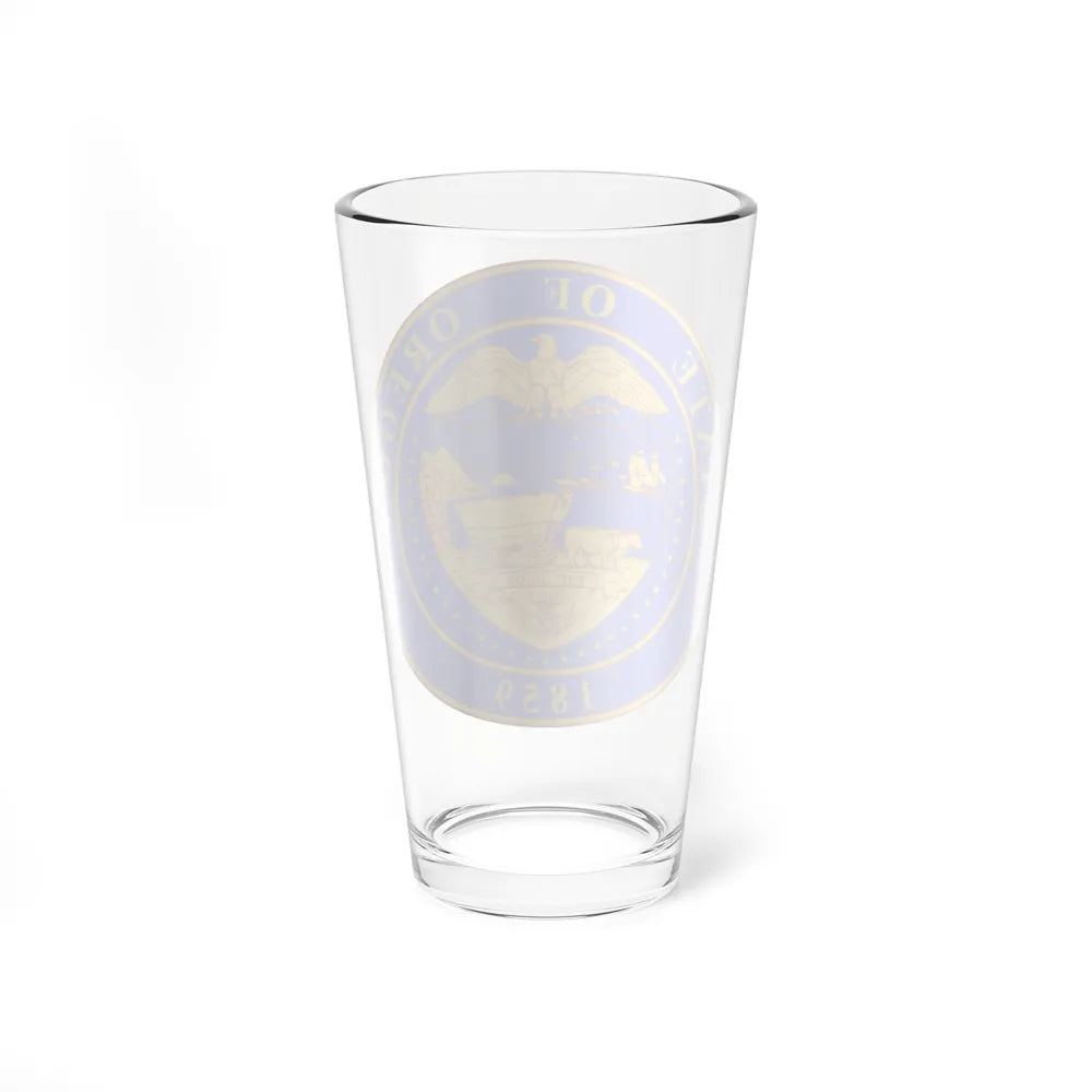 Oregon State Seal v2 - Pint Glass 16oz-Go Mug Yourself
