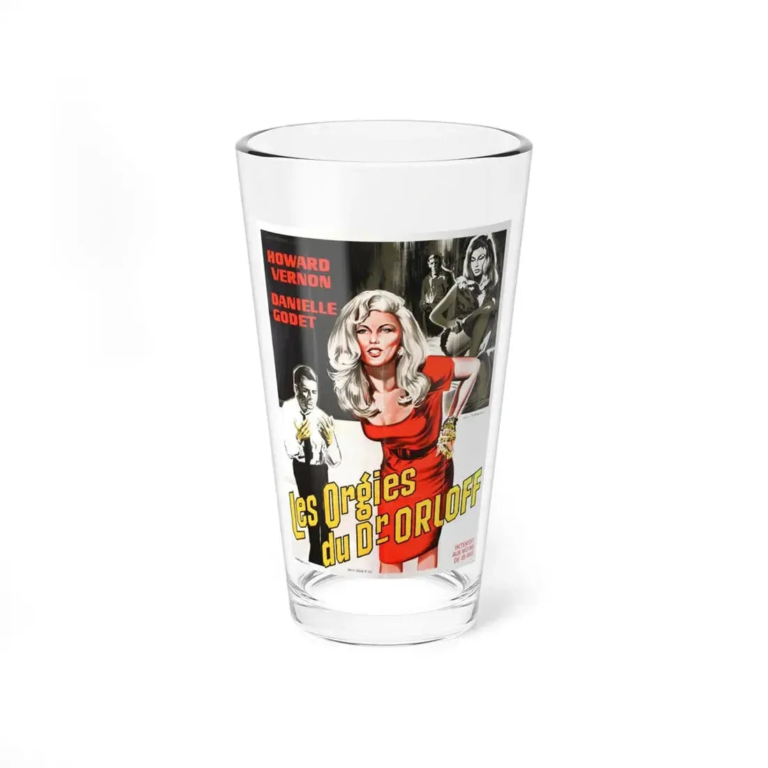 ORGIES OF DR ORLOFF (FRENCH) 1967 Movie Poster - Pint Glass 16oz 16oz - Go Mug Yourself