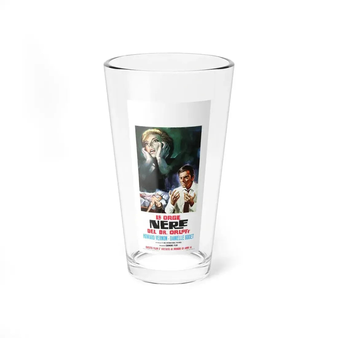 ORGIES OF DR ORLOFF (ITALIAN) 1967 Movie Poster - Pint Glass 16oz 16oz - Go Mug Yourself