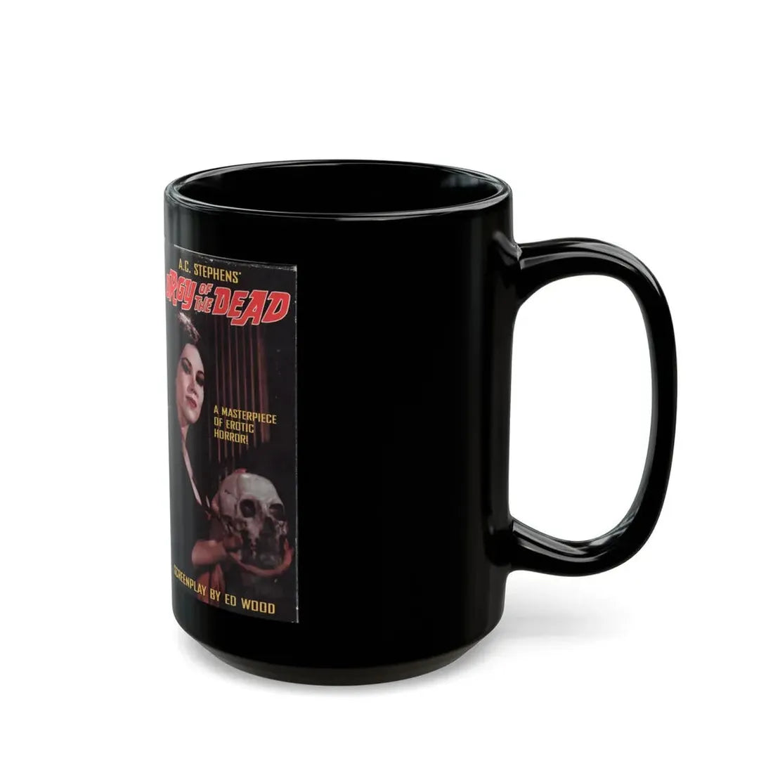 ORGY OF THE DEAD (VHS COVER) - Black Coffee Mug - Go Mug Yourself