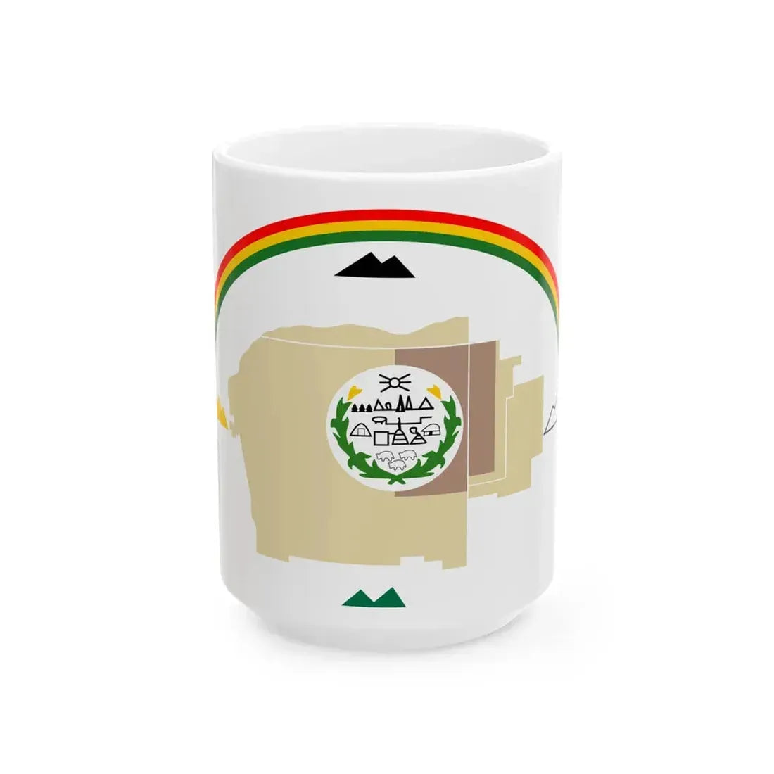 Original flag of Navajo Nation (United States) White Coffee Mug 15oz - Go Mug Yourself