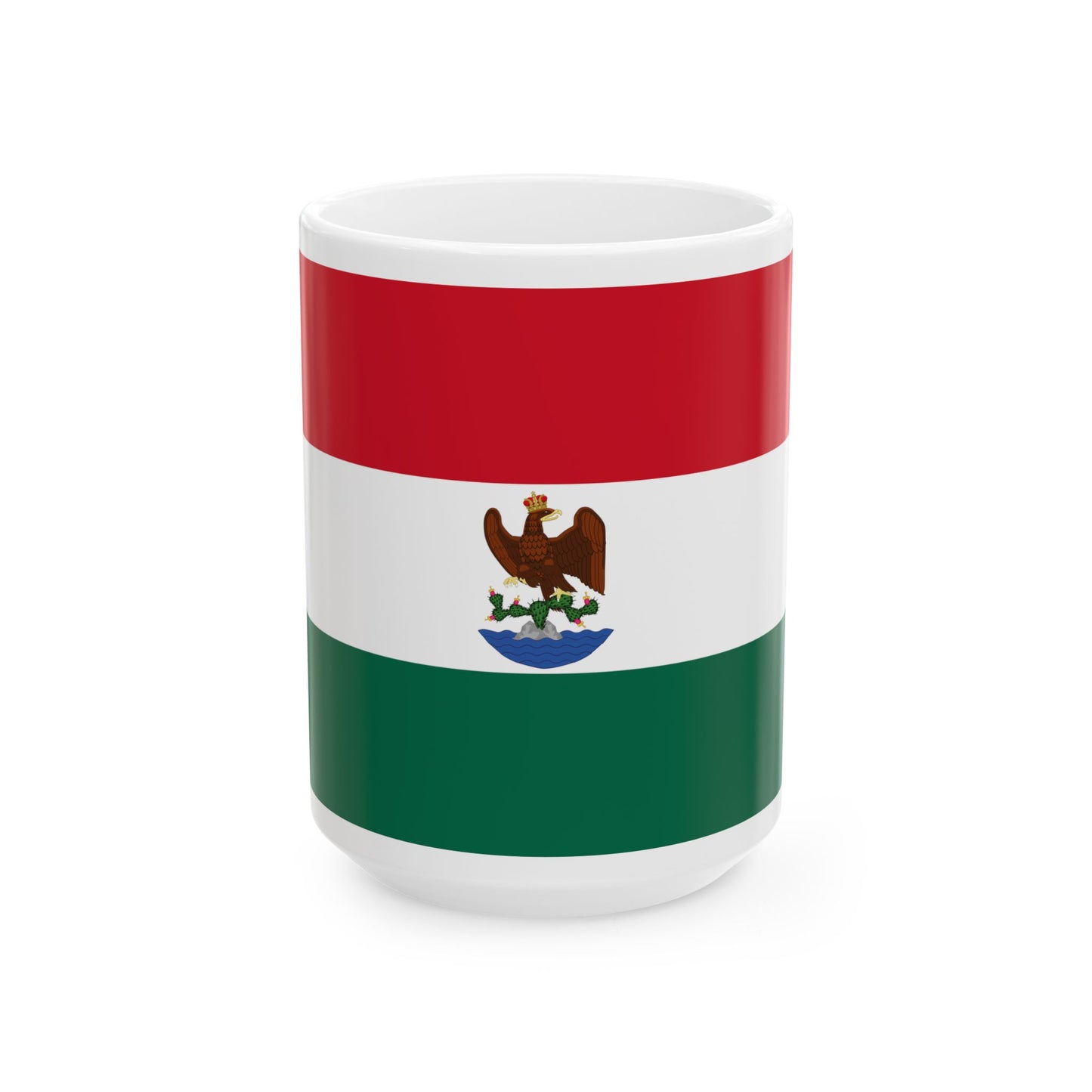 Original Imperial Flag Proposal 1821 (Belize) White Coffee Mug-15oz-Go Mug Yourself