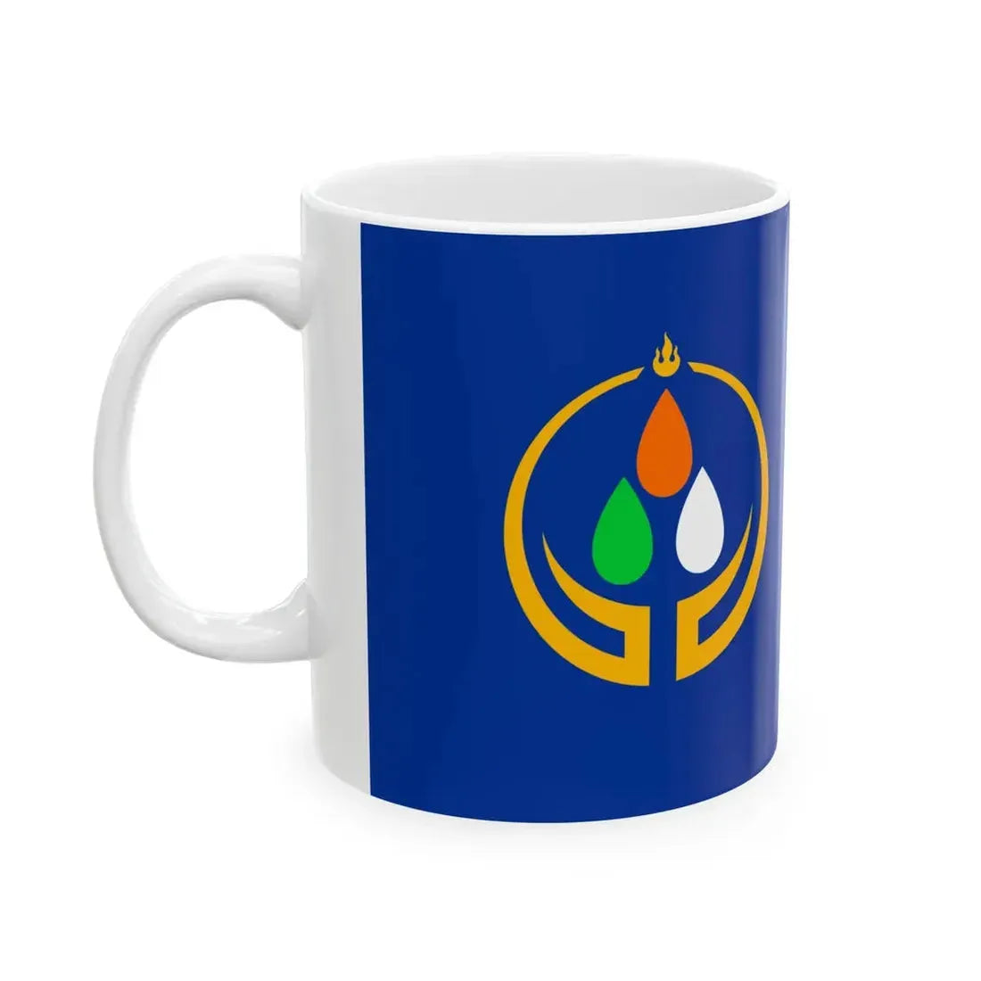 Orkhon Aimag Flag (Mongolia) White Coffee Mug - Go Mug Yourself