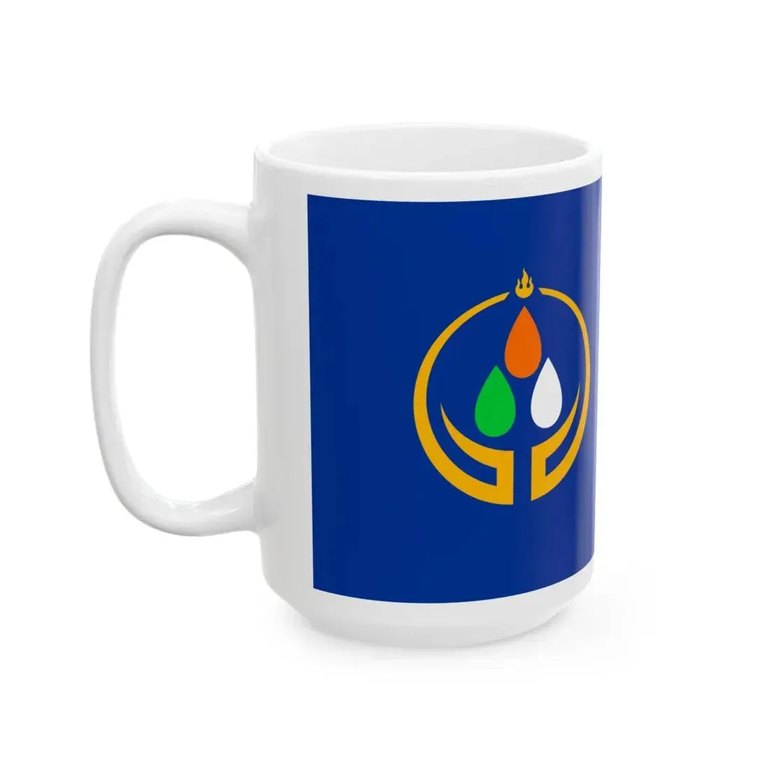 Orkhon Aimag Flag (Mongolia) White Coffee Mug - Go Mug Yourself