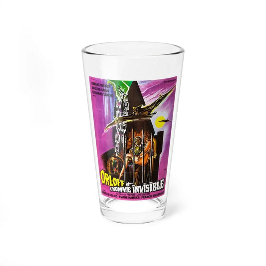 ORLOFF AGAINST THE INVISIBLE MAN (FRENCH) 1970 Movie Poster - Pint Glass 16oz 16oz - Go Mug Yourself