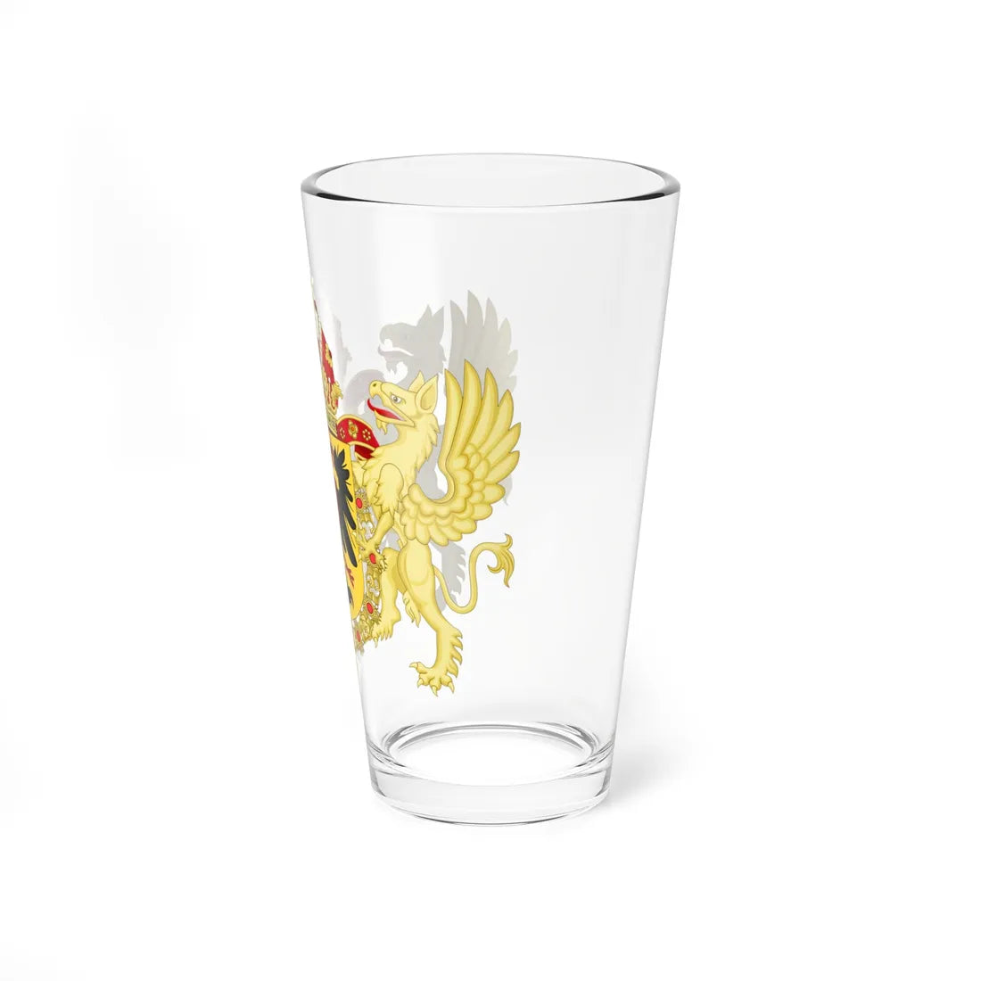 Ornamented Coat of Arms of Matthias Holy Roman Emperor (Austria) (Coat of Arms) Pint Glass 16oz - Go Mug Yourself