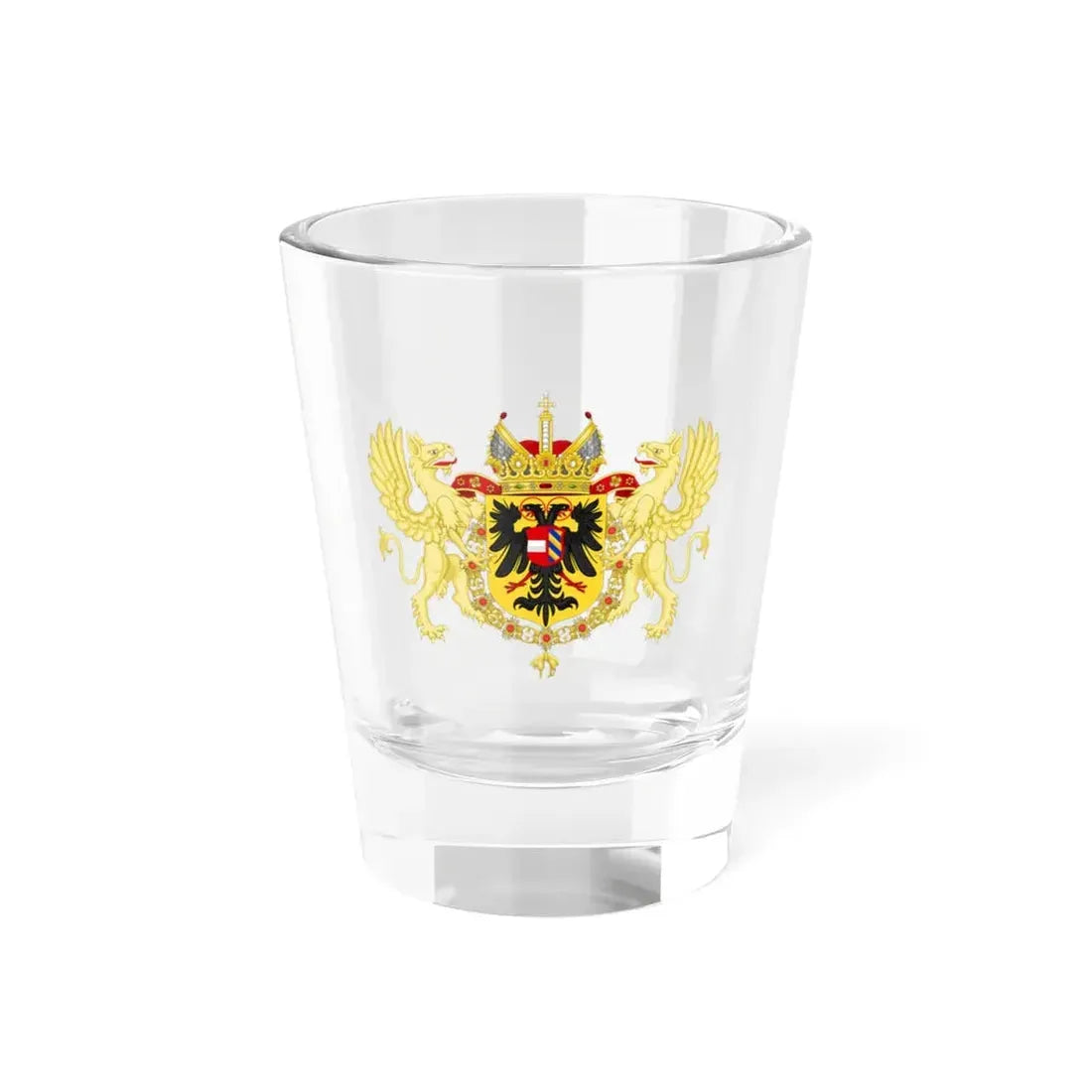Ornamented Coat of Arms of Maximilian II, Holy Roman Emperor - Shot Glass 1.5oz 1.5oz - Go Mug Yourself