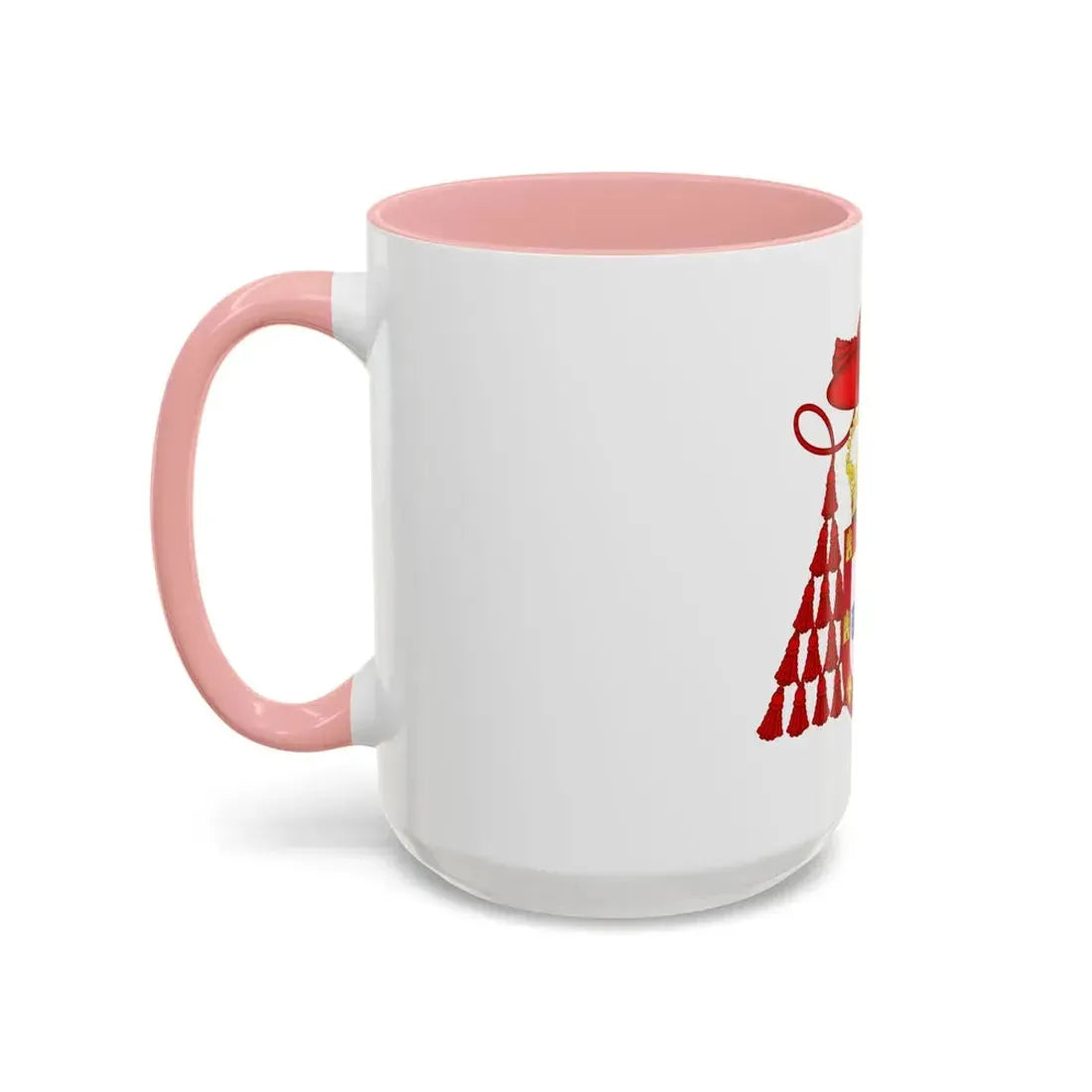 Ornamented Royal Coat of Arms of Cardinal Henry I of Portugal - Accent Coffee Mug - Go Mug Yourself