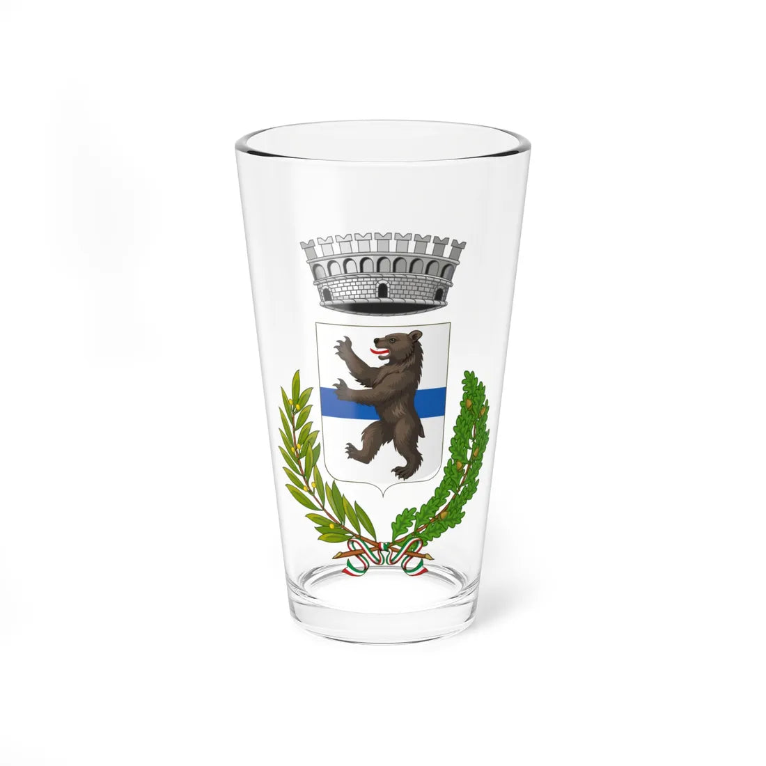 Orsogna-Stemma (Italy) (Coat of Arms) Pint Glass 16oz 16oz - Go Mug Yourself