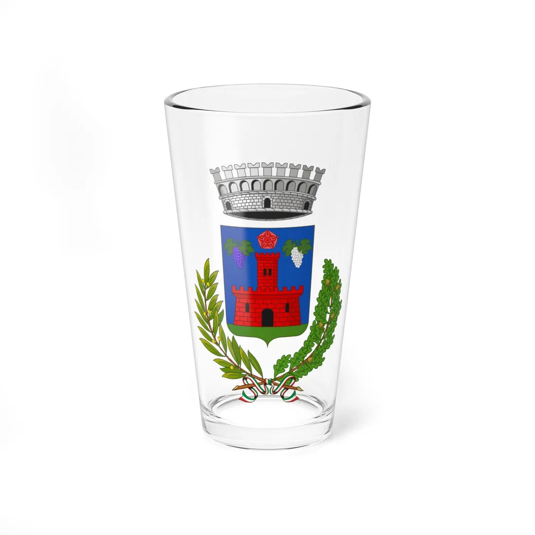 Ortovero-Stemma (Italy) (Coat of Arms) Pint Glass 16oz 16oz - Go Mug Yourself