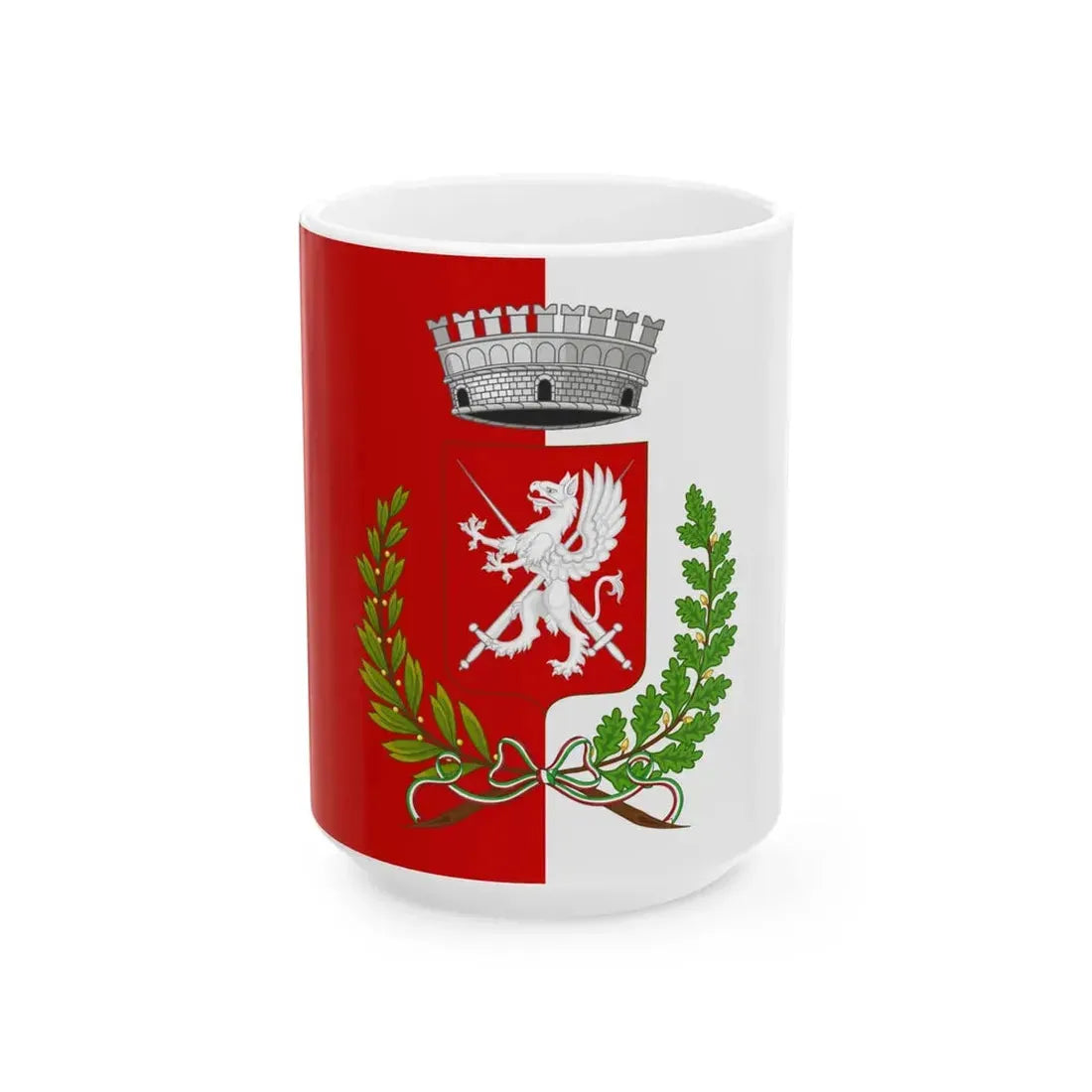 Osio Sotto-Bandiera (Italy) White Coffee Mug 15oz - Go Mug Yourself